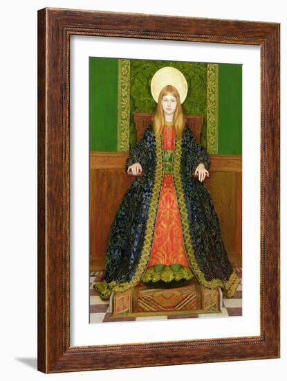 The Child Enthroned, circa 1894-Thomas Cooper Gotch-Framed Giclee Print