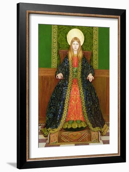 The Child Enthroned, circa 1894-Thomas Cooper Gotch-Framed Giclee Print