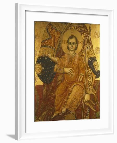 The Child Jesus, Detail from the Panel of Santa Maria De Flumine, 13th Century-null-Framed Giclee Print