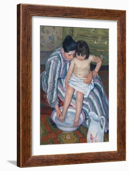 The Child's Bath by Mary Cassatt-Mary Cassatt-Framed Giclee Print