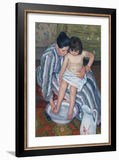 The Child's Bath by Mary Cassatt-Mary Cassatt-Framed Giclee Print