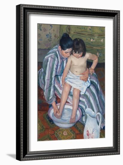 The Child's Bath by Mary Cassatt-Mary Cassatt-Framed Giclee Print