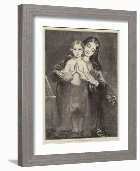 The Child's Prayer-Richard Redgrave-Framed Giclee Print