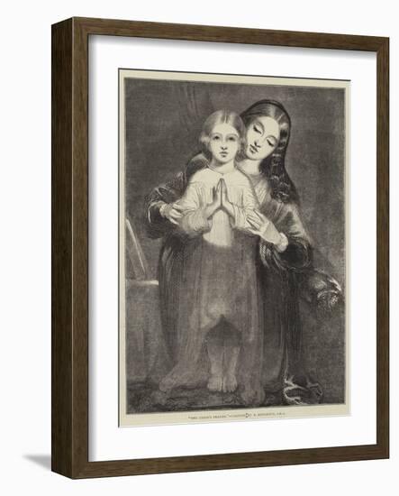 The Child's Prayer-Richard Redgrave-Framed Giclee Print