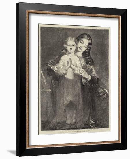 The Child's Prayer-Richard Redgrave-Framed Giclee Print