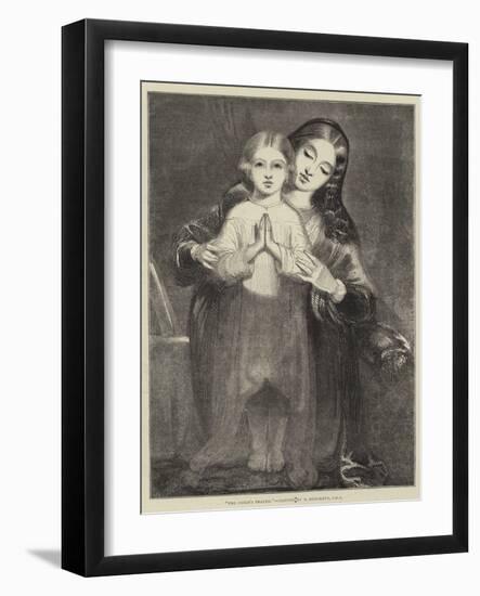 The Child's Prayer-Richard Redgrave-Framed Giclee Print