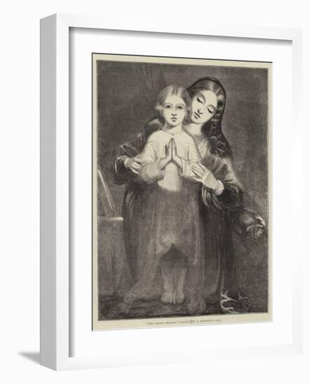 The Child's Prayer-Richard Redgrave-Framed Giclee Print