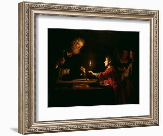 The Childhood of Christ, circa 1620-Gerrit van Honthorst-Framed Premium Giclee Print