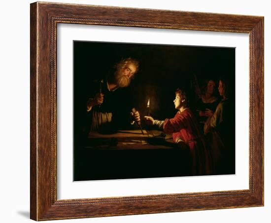 The Childhood of Christ, circa 1620-Gerrit van Honthorst-Framed Giclee Print