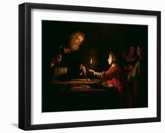 The Childhood of Christ, circa 1620-Gerrit van Honthorst-Framed Giclee Print