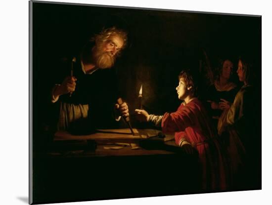 The Childhood of Christ, circa 1620-Gerrit van Honthorst-Mounted Giclee Print