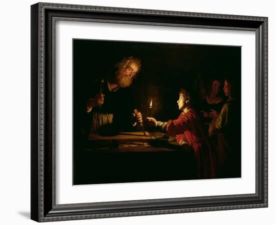 The Childhood of Christ, circa 1620-Gerrit van Honthorst-Framed Giclee Print