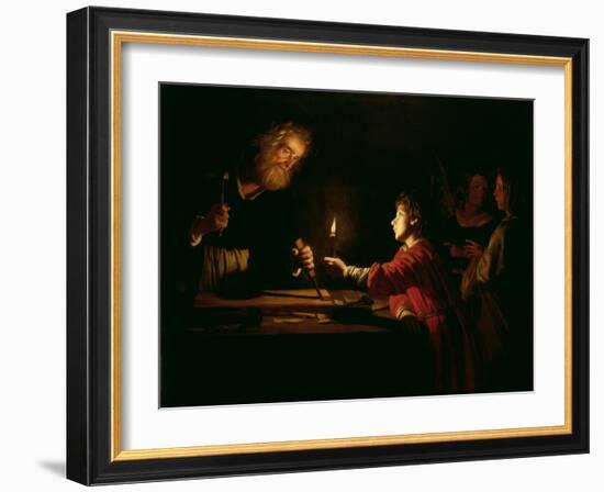 The Childhood of Christ, circa 1620-Gerrit van Honthorst-Framed Giclee Print