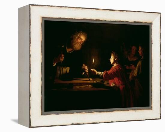The Childhood of Christ, circa 1620-Gerrit van Honthorst-Framed Premier Image Canvas