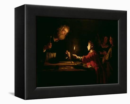 The Childhood of Christ, circa 1620-Gerrit van Honthorst-Framed Premier Image Canvas