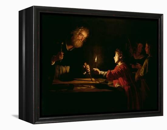 The Childhood of Christ, circa 1620-Gerrit van Honthorst-Framed Premier Image Canvas