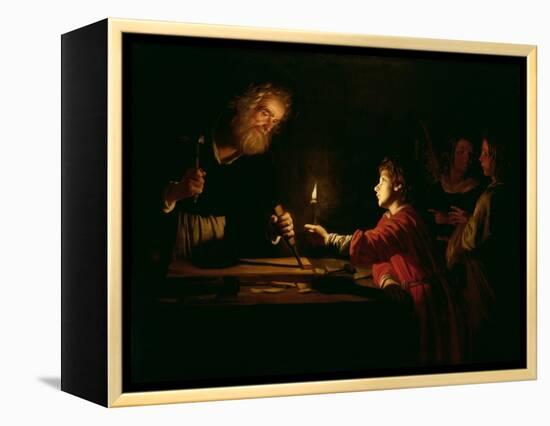 The Childhood of Christ, circa 1620-Gerrit van Honthorst-Framed Premier Image Canvas