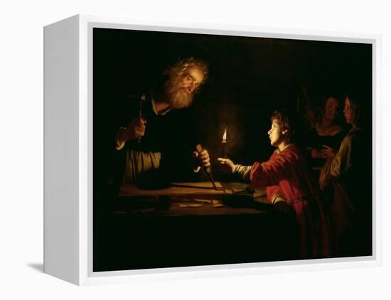 The Childhood of Christ, circa 1620-Gerrit van Honthorst-Framed Premier Image Canvas