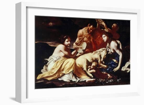 The Childhood of Jupiter, C.1702-14-Carlo Cignani-Framed Giclee Print