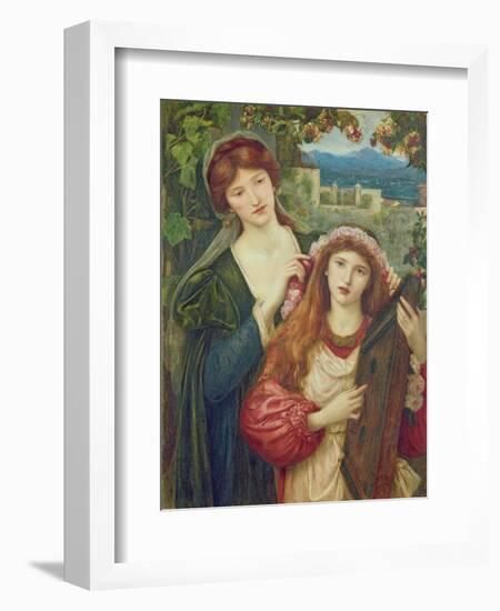 The Childhood of Saint Cecily-Marie Spartali Stillman-Framed Giclee Print
