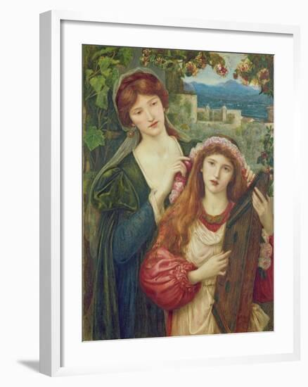 The Childhood of Saint Cecily-Marie Spartali Stillman-Framed Giclee Print