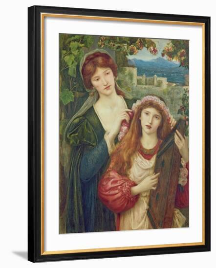 The Childhood of Saint Cecily-Marie Spartali Stillman-Framed Giclee Print
