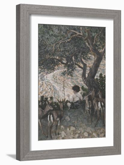 The Childhood of Saint John the Baptist from 'The Life of Our Lord Jesus Christ'-James Jacques Joseph Tissot-Framed Giclee Print