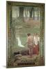 The Childhood of St. Genevieve-Pierre Puvis de Chavannes-Mounted Giclee Print