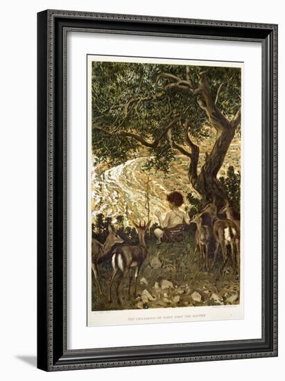 The Childhood of St John the Baptist - Bible-James Jacques Joseph Tissot-Framed Giclee Print