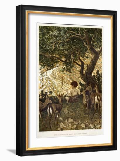 The Childhood of St John the Baptist - Bible-James Jacques Joseph Tissot-Framed Giclee Print