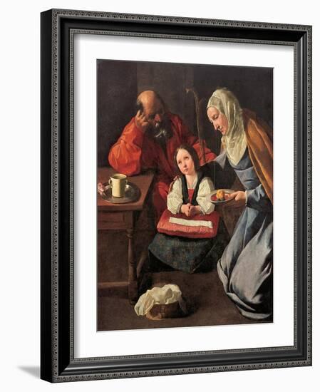 The Childhood of the Virgin, by Zurbaran, Francisco, De (1598-1664). Oil on Canvas, 1630-1635. Ablo-Francisco de Zurbaran-Framed Giclee Print