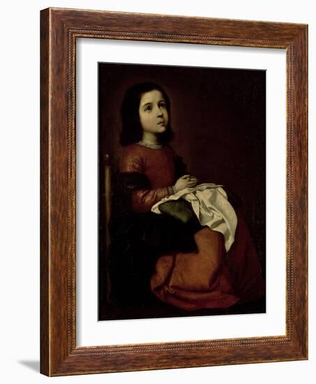 The Childhood of the Virgin, c.1660-Francisco de Zurbarán-Framed Giclee Print