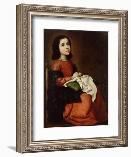 The Childhood of the Virgin, C1660-Francisco de Zurbarán-Framed Giclee Print