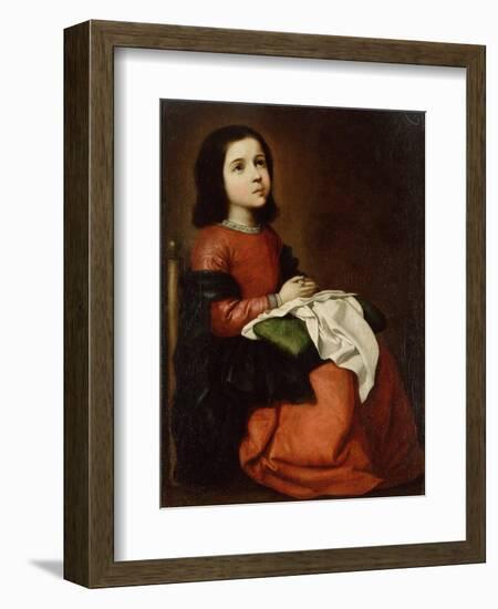 The Childhood of the Virgin, C1660-Francisco de Zurbarán-Framed Giclee Print