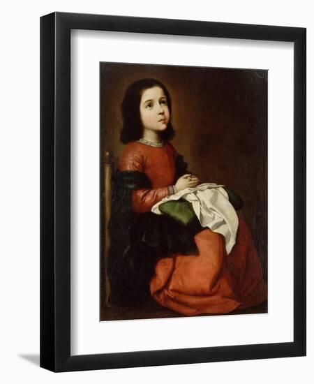 The Childhood of the Virgin, C1660-Francisco de Zurbarán-Framed Giclee Print