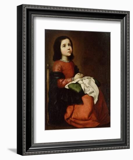 The Childhood of the Virgin, C1660-Francisco de Zurbarán-Framed Giclee Print
