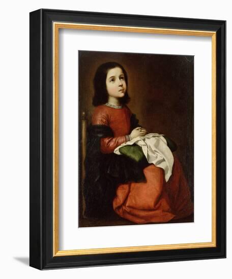 The Childhood of the Virgin, C1660-Francisco de Zurbarán-Framed Giclee Print