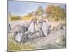 The Children Filled the Buckets and Baskets with Potatoes-Carl Larsson-Mounted Giclee Print