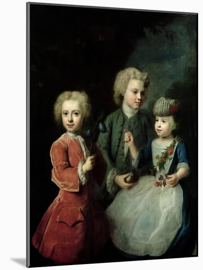 The Children of Councillor Barthold Heinrich Brockes (1680-1747)-Balthasar Denner-Mounted Giclee Print