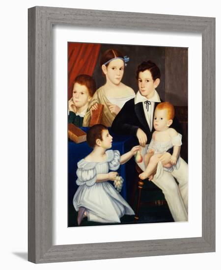 The Children of Dr Elias Ogden, Natchez, Mississippi-American-Framed Giclee Print