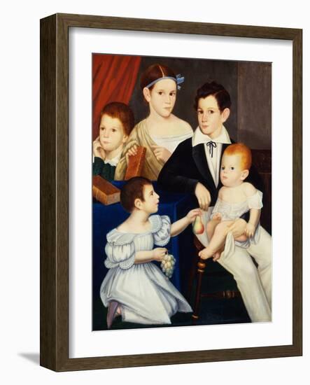 The Children of Dr Elias Ogden, Natchez, Mississippi-American-Framed Giclee Print