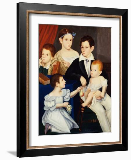 The Children of Dr Elias Ogden, Natchez, Mississippi-American-Framed Giclee Print