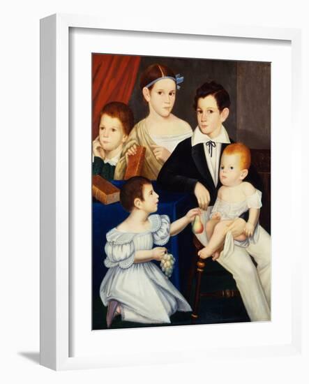 The Children of Dr Elias Ogden, Natchez, Mississippi-American-Framed Giclee Print