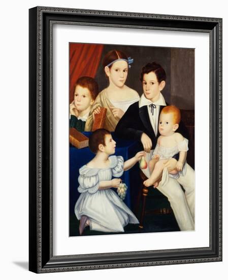 The Children of Dr Elias Ogden, Natchez, Mississippi-American-Framed Giclee Print