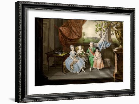 The Children of Ferdinand of Parma (Louis, Carolina, Maria Antonia and Carlott), 1778-Johann Zoffani-Framed Giclee Print