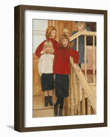 The Children of Monsieur Nève-Fernand Khnopff-Framed Giclee Print