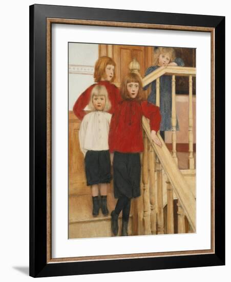 The Children of Monsieur Nève-Fernand Khnopff-Framed Giclee Print