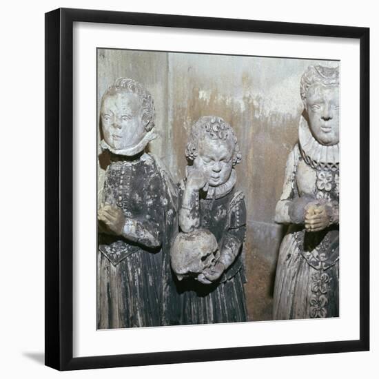 The children of Sir John Scudamore at his tomb, 17th century-Unknown-Framed Giclee Print