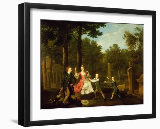 The Children of the 4th Duke of Devonshire-Johann Zoffany-Framed Giclee Print