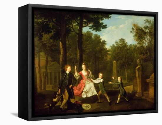 The Children of the 4th Duke of Devonshire-Johann Zoffany-Framed Premier Image Canvas